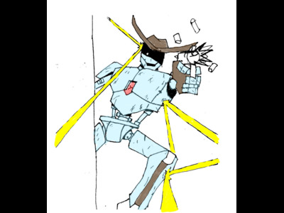 robot shooting